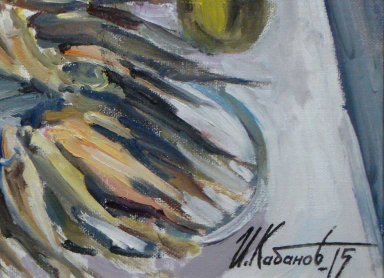 Original Impressionism Fish Painting by Igor Kabanov