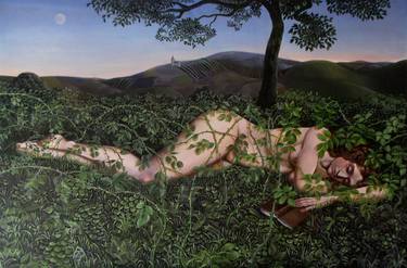 Print of Figurative Nude Paintings by Ben Dhaliwal
