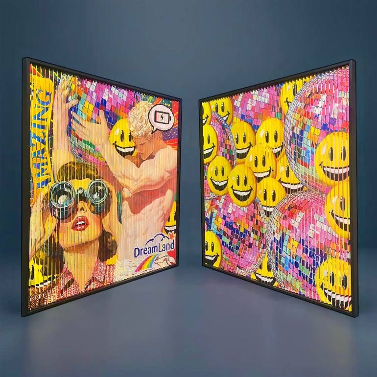 Original Street Art Pop Culture/Celebrity Painting by Hande Ugur