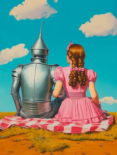 Original Surrealism Fantasy Printmaking by Hande Ugur