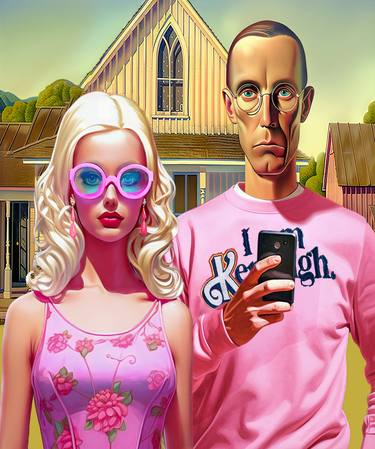 Original Surrealism Pop Culture/Celebrity Printmaking by Hande Ugur