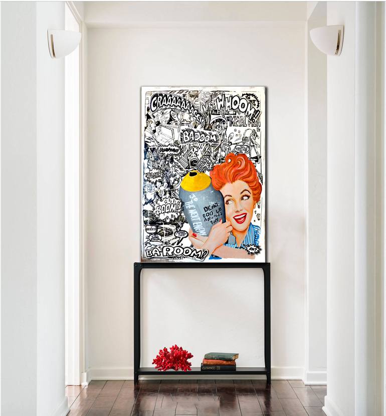 Original Conceptual Humor Painting by Hande Ugur