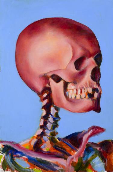Living Skull no. 6, Oil on Board thumb