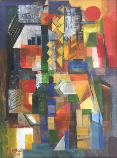Original Abstract Architecture Paintings by raja segar
