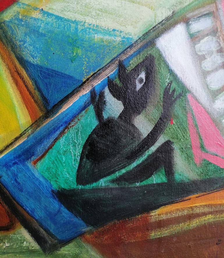 Original Abstract Expressionism Abstract Painting by Raja Segar