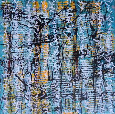 Original Abstract Expressionism Abstract Paintings by sabine deluze