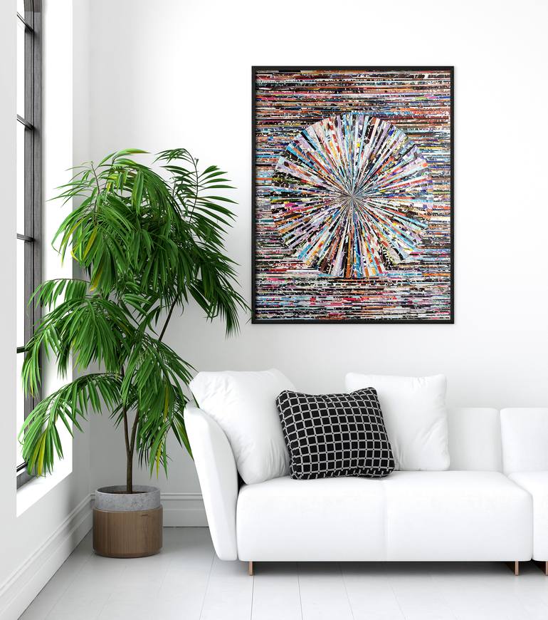 Original Modern Abstract Collage by Benjamin Phillips