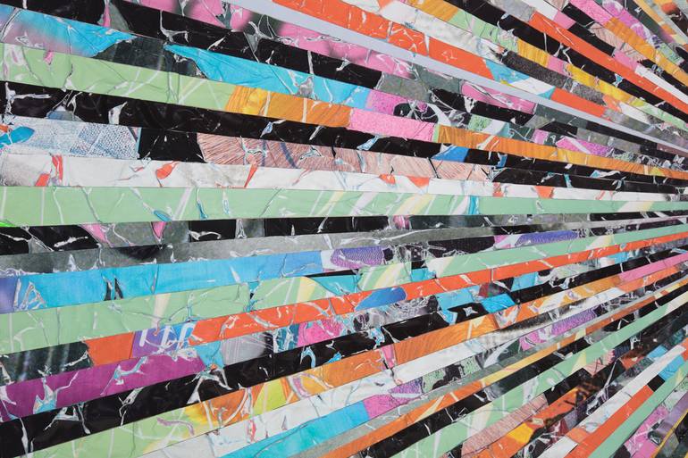 Original Abstract Geometric Collage by Benjamin Phillips