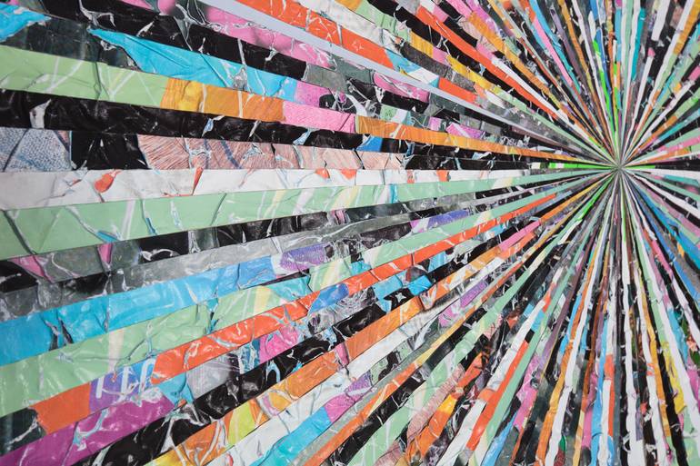 Original Abstract Geometric Collage by Benjamin Phillips