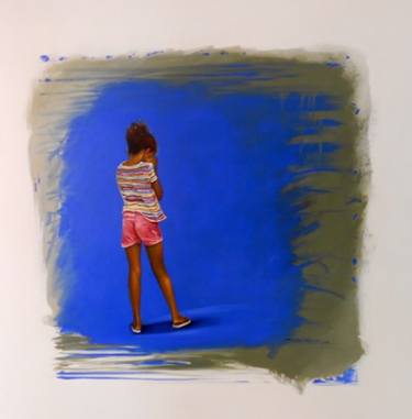 Original Figurative Children Paintings by Sandra Hernandez