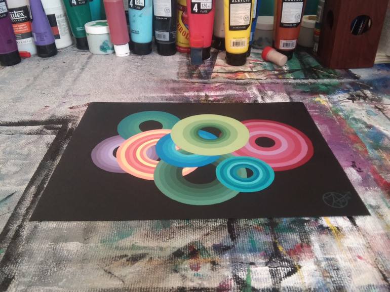 Original Conceptual Abstract Painting by Timothy Allen