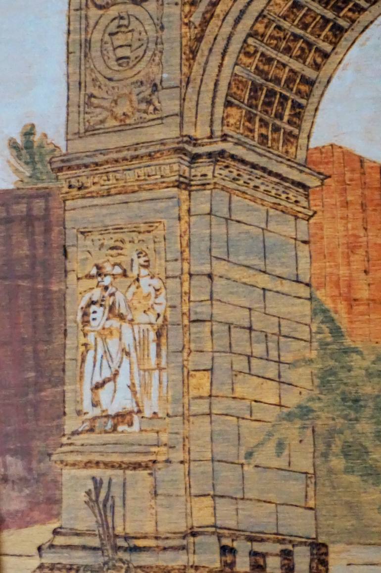 Original Figurative Architecture Painting by Jacqueline Köksal-Dubler