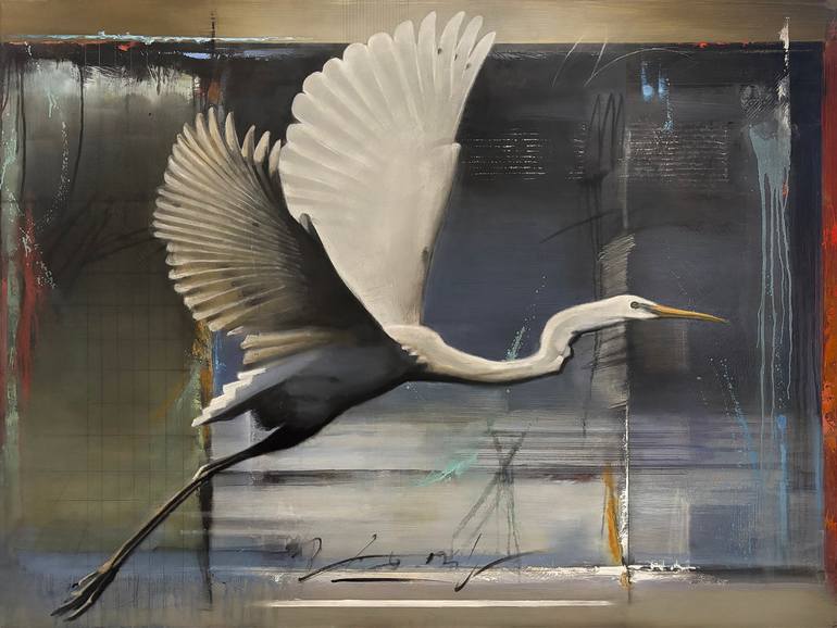 Garage Cranes Painting by Bruce Dean | Saatchi Art India