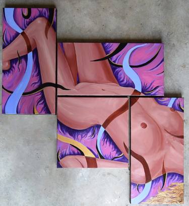 Original Nude Paintings by David Roman