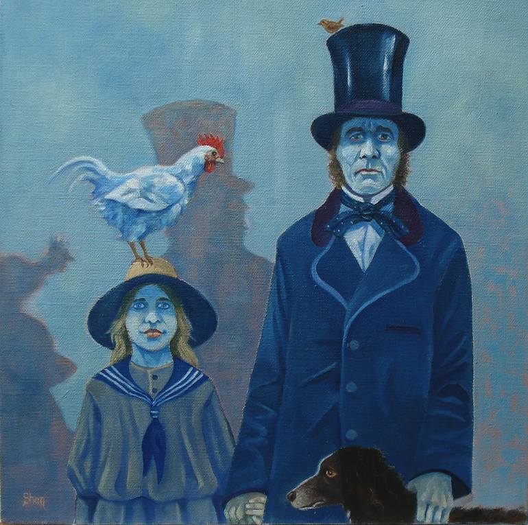 Original Folk People Paintings by David Shanahan