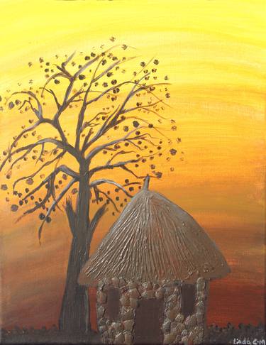 Original Figurative Rural life Painting by Linda Mackay