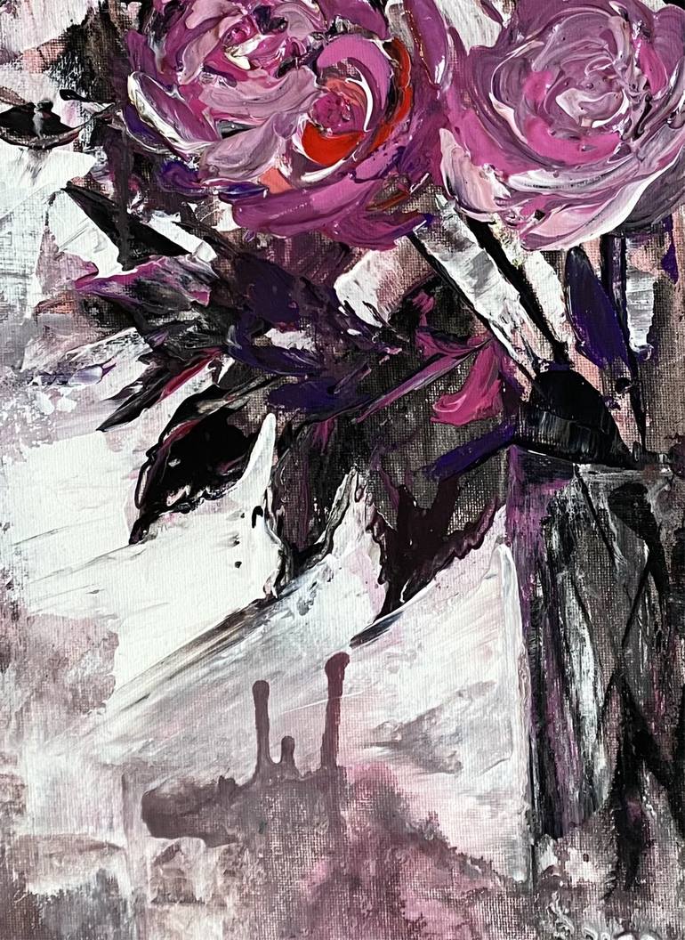 Original Abstract Expressionism Floral Painting by Svetlana Grecova