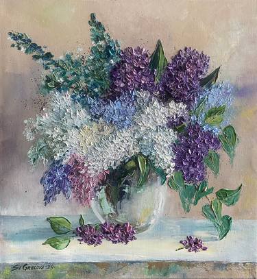 Original Expressionism Floral Paintings by Svetlana Grecova