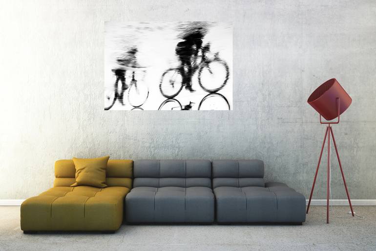 Original Abstract Expressionism Bicycle Photography by ANDREW LEVER