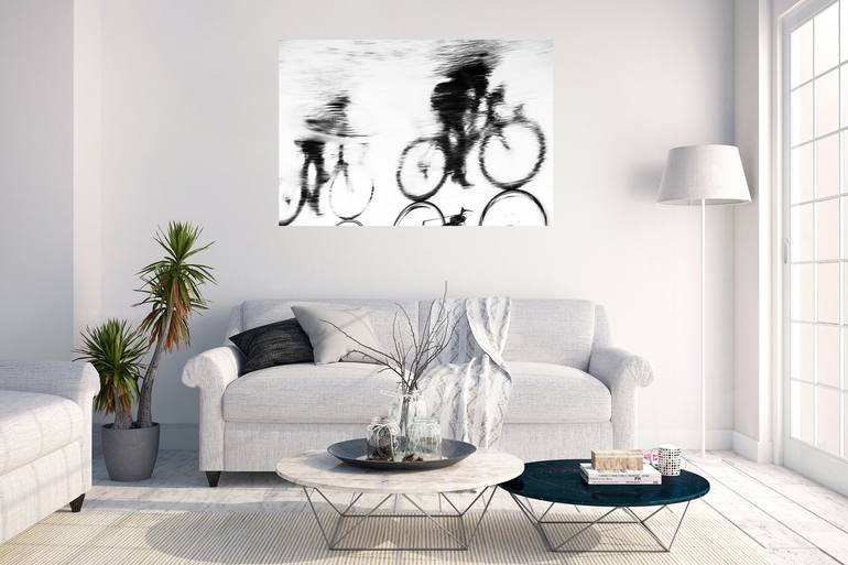 Original Abstract Expressionism Bicycle Photography by ANDREW LEVER