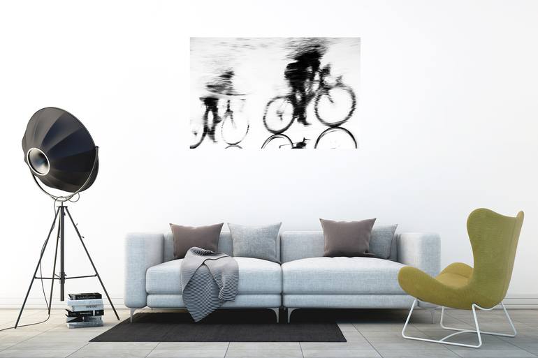 Original Abstract Expressionism Bicycle Photography by ANDREW LEVER