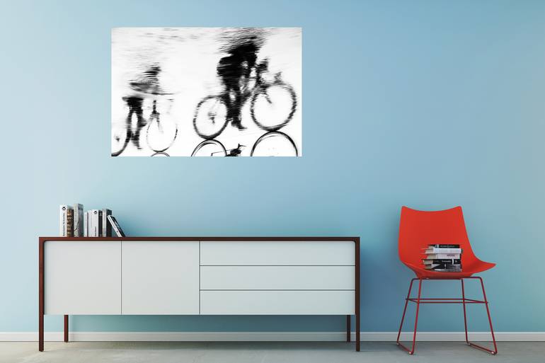 Original Abstract Expressionism Bicycle Photography by ANDREW LEVER