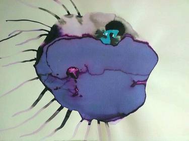 Original Expressionism Animal Drawing by Valentina Addabbo