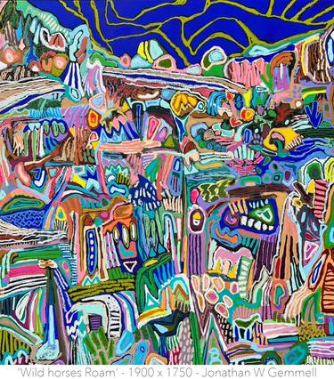 Original Abstract Expressionism Abstract Painting by Jonathan Gemmell