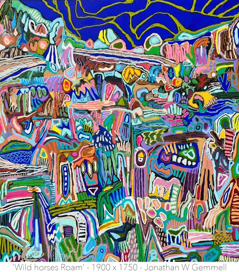 Original Abstract Expressionism Abstract Paintings by Jonathan Gemmell