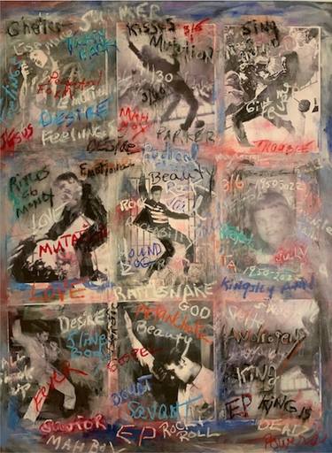 Original Expressionism Celebrity Mixed Media by Gleah Powers