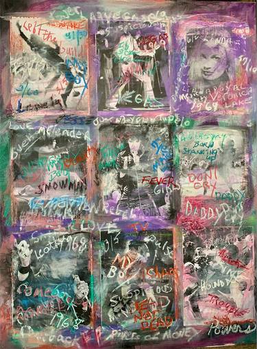 Original Expressionism Celebrity Mixed Media by Gleah Powers