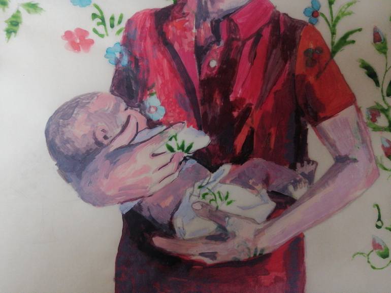 Original Conceptual Floral Painting by Didem Ünlü