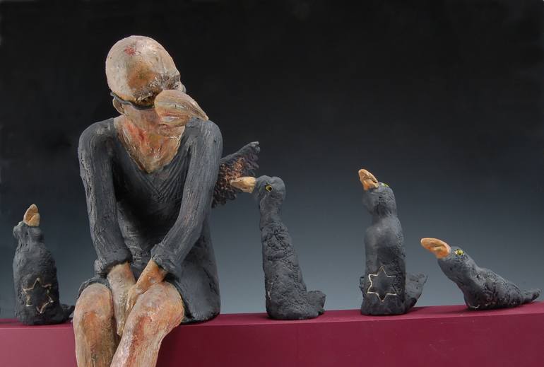 Original Conceptual People Sculpture by Helaine Schneider