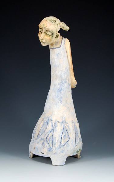 Original Figurative Women Sculpture by Helaine Schneider