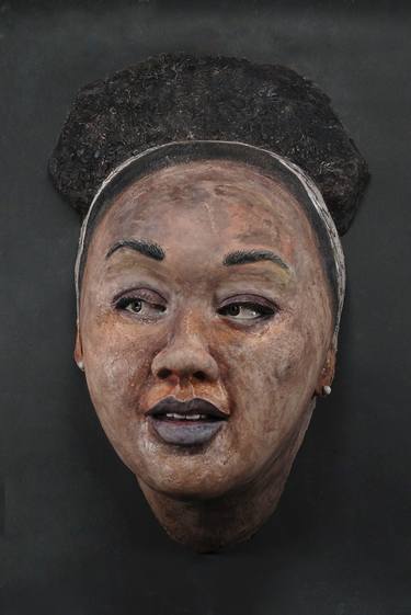 Original Fine Art Portrait Sculpture by Helaine Schneider