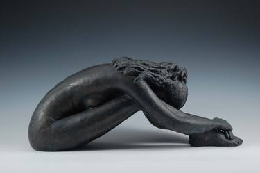 Original Fine Art Nude Sculpture by Helaine Schneider