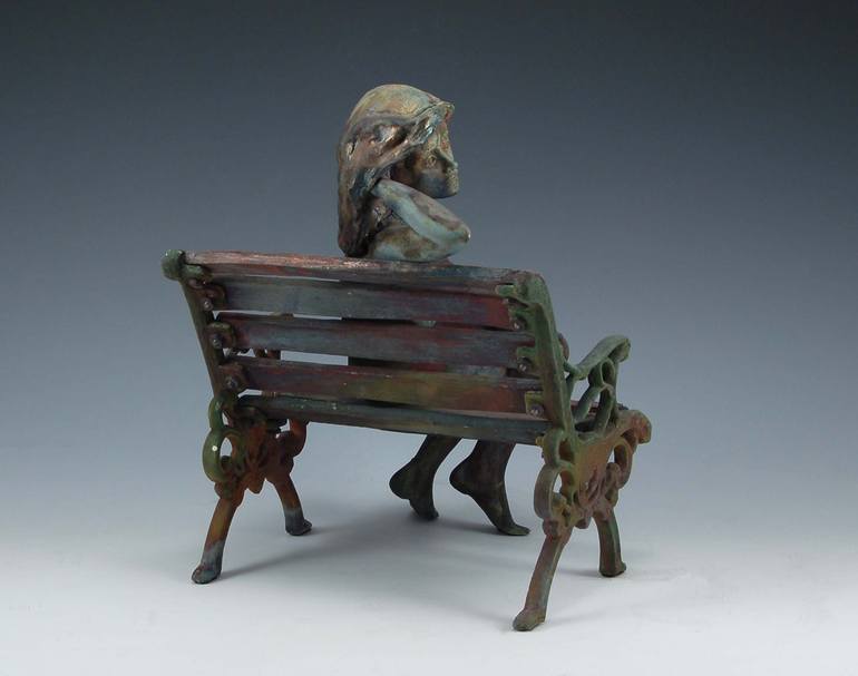 Original Figurative People Sculpture by Helaine Schneider