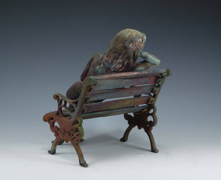 Original Figurative People Sculpture by Helaine Schneider