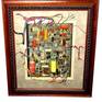 Offered for your consideration is this mid 20th century component art, wall sculpture by Bill REITER. Early archaic television circuitry is used to pay homage to the medium that we all grew up with in this wall sculpture assemblage.
Great color, texture and complicated presence that speaks to the components that helped form us. These are evocative of cerebral circuitry. A good work to contemplate in all of its beauty and mechanized complexity.
Wood framed and open field matted.
