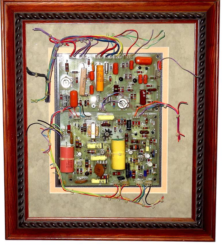 Original Abstract Science/Technology Collage by Bill Reiter