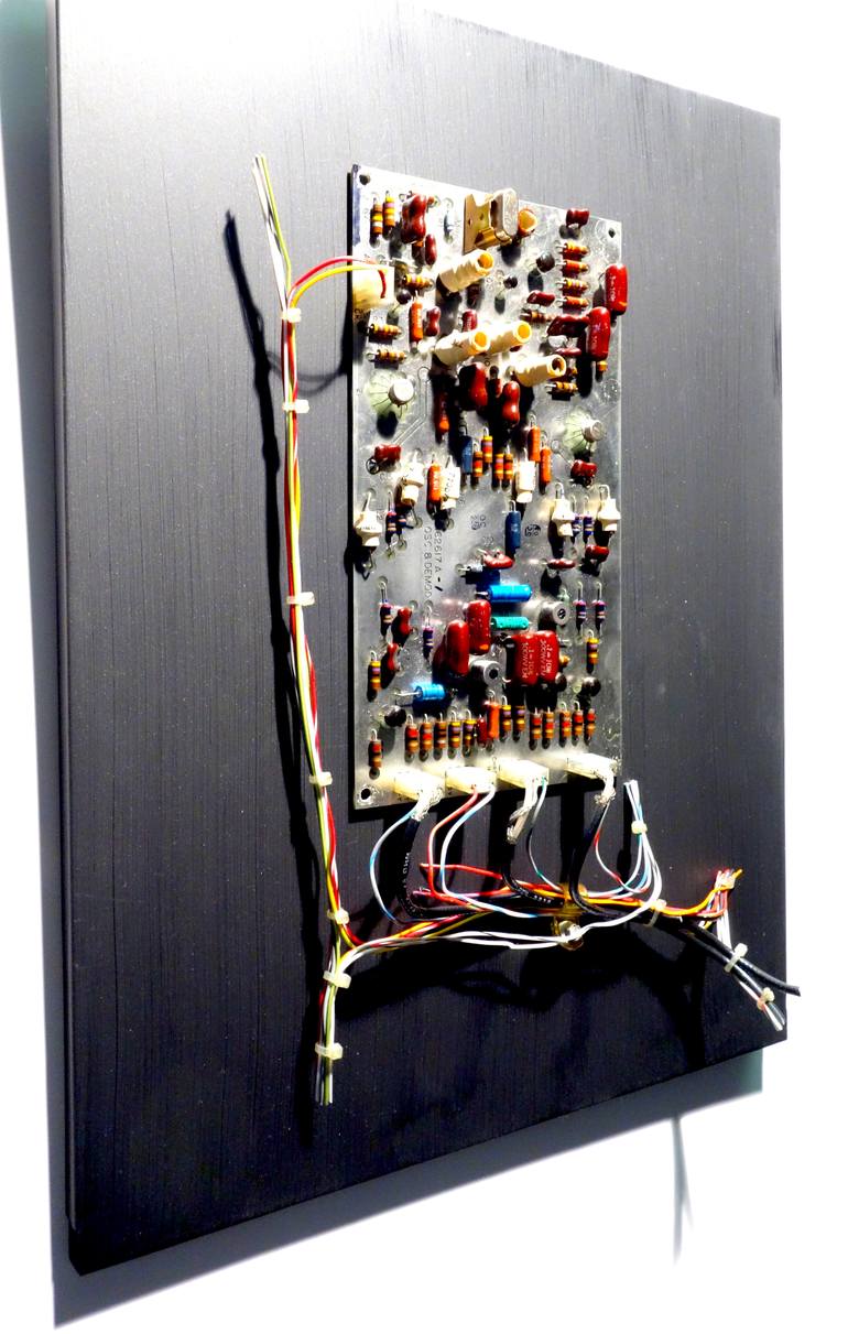 Original Abstract Science/Technology Mixed Media by Bill Reiter