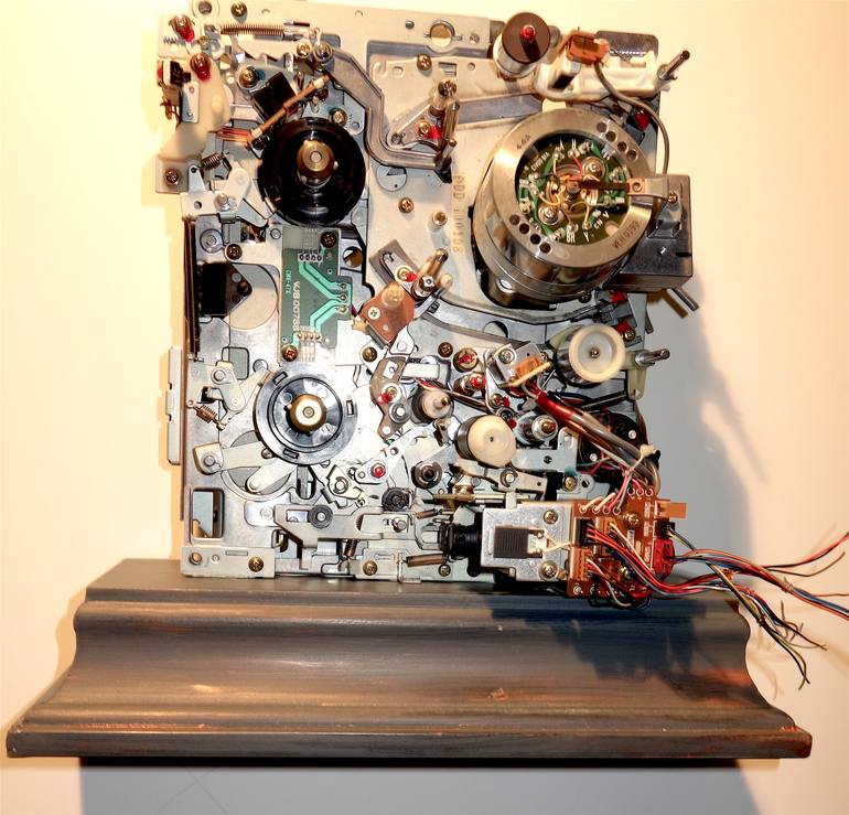 Original Abstract Science/Technology Sculpture by Bill Reiter