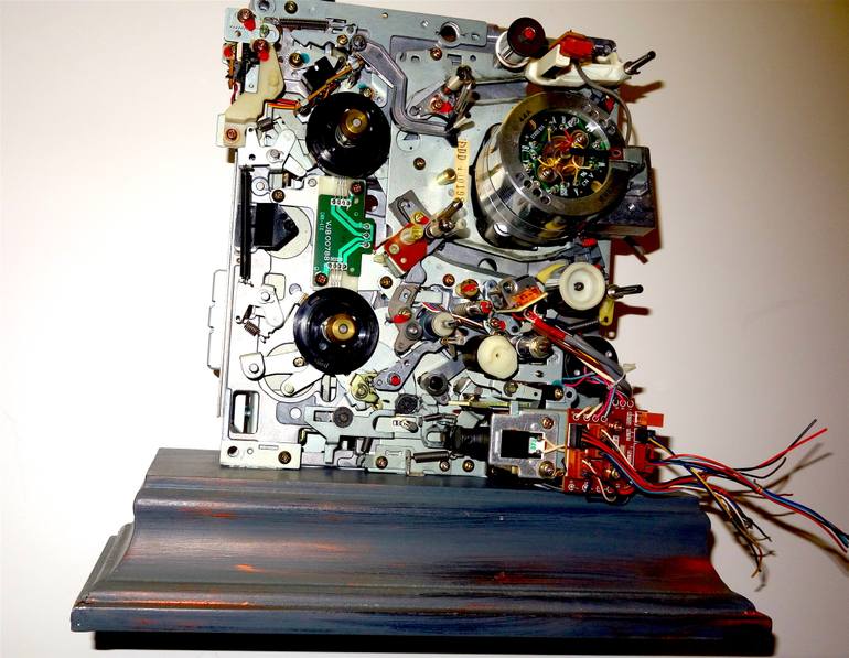 Original Abstract Science/Technology Sculpture by Bill Reiter