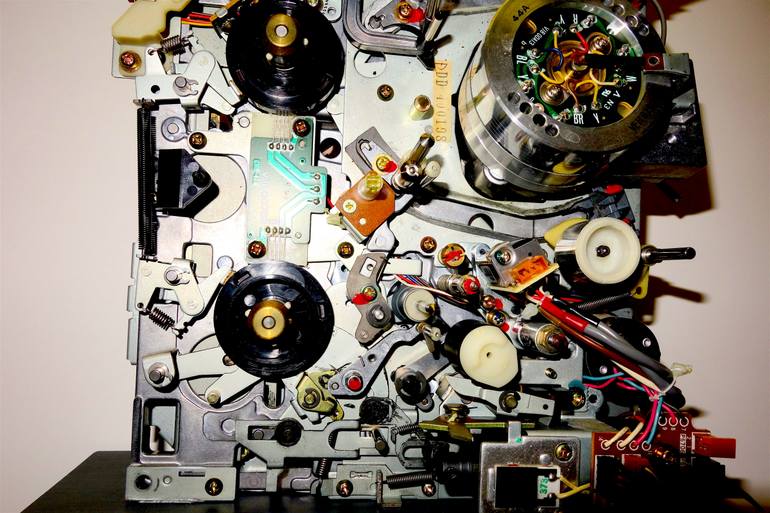 Original Abstract Science/Technology Sculpture by Bill Reiter