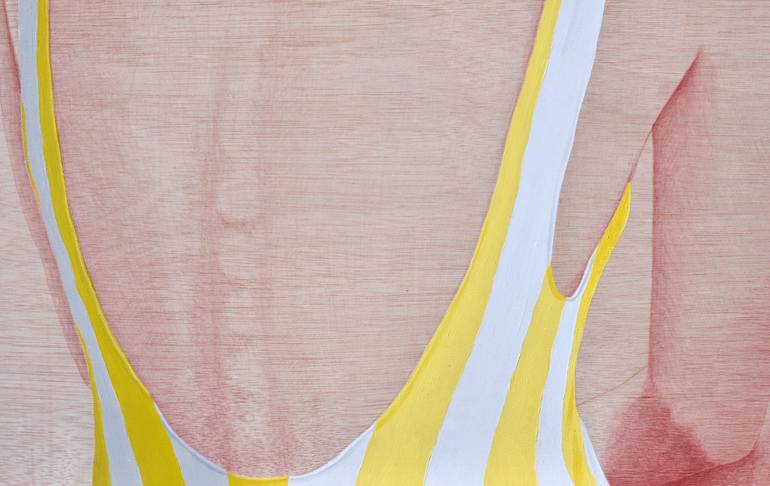 Original Figurative Beach Painting by Marc G Ballve