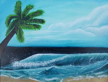 Print of Beach Paintings by Always and Forever Art