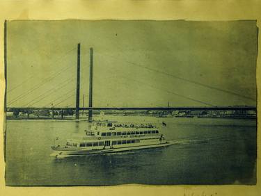 Tourist river boat on the Rhine thumb