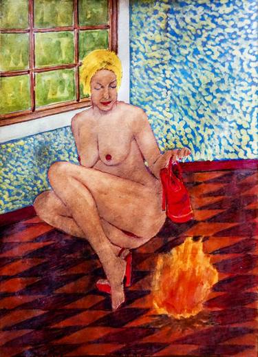 Print of Nude Paintings by seyjo seyjo