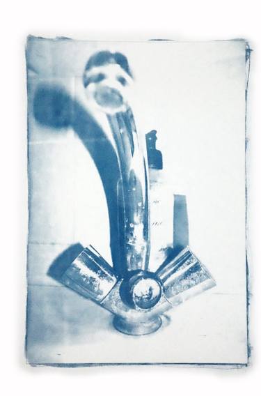 faucet and sink - cyanotype thumb