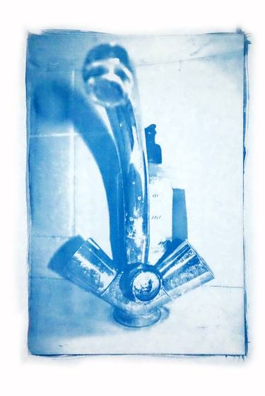 faucet and sink - cyanotype thumb